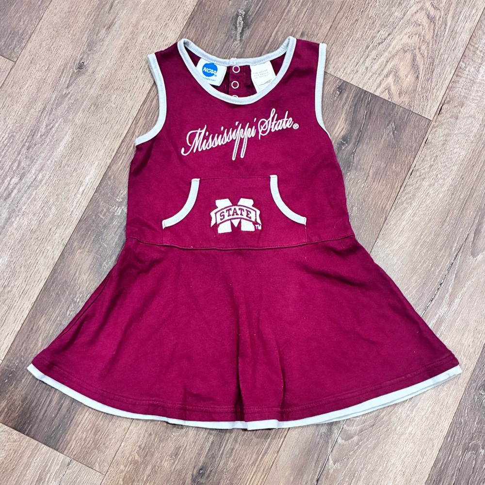 NCAA Mississippi State Cheerleader Dress Bulldogs Athletic Football Size 4T